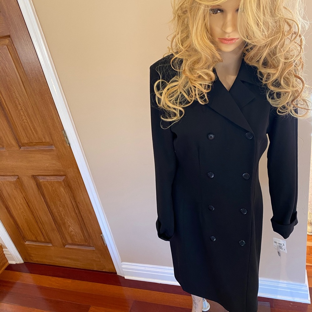 Bill Burns Nordstrom Black Wool Dress